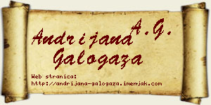 Andrijana Galogaža vizit kartica